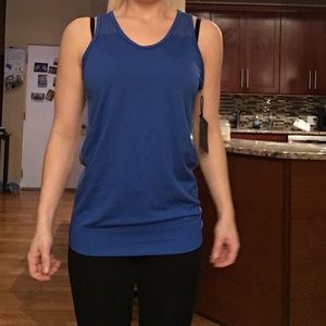 Nike sport tank top. Blue. Never worn